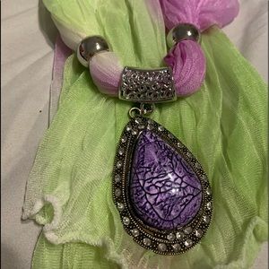 Beautiful jewelry scarf